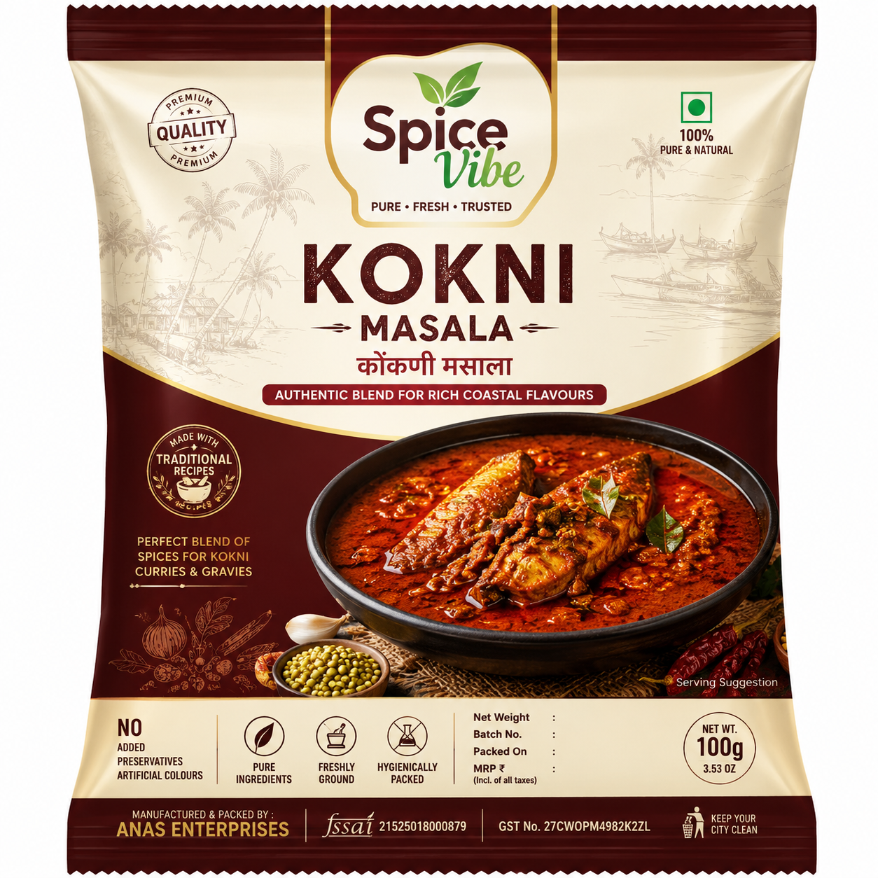 KOKNI MASALA (BEST FOR FISH CURRY )