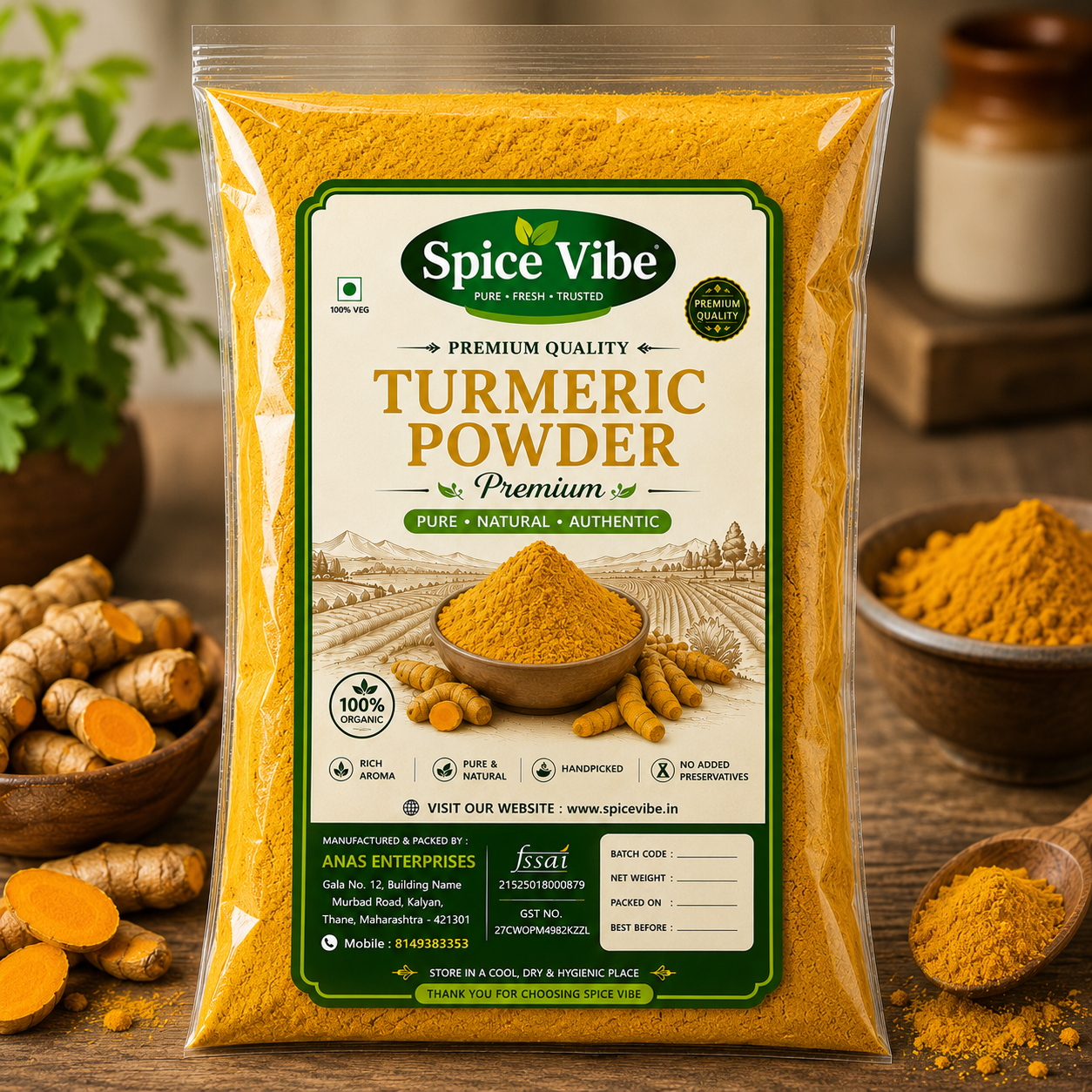 Selam turmeric powder
