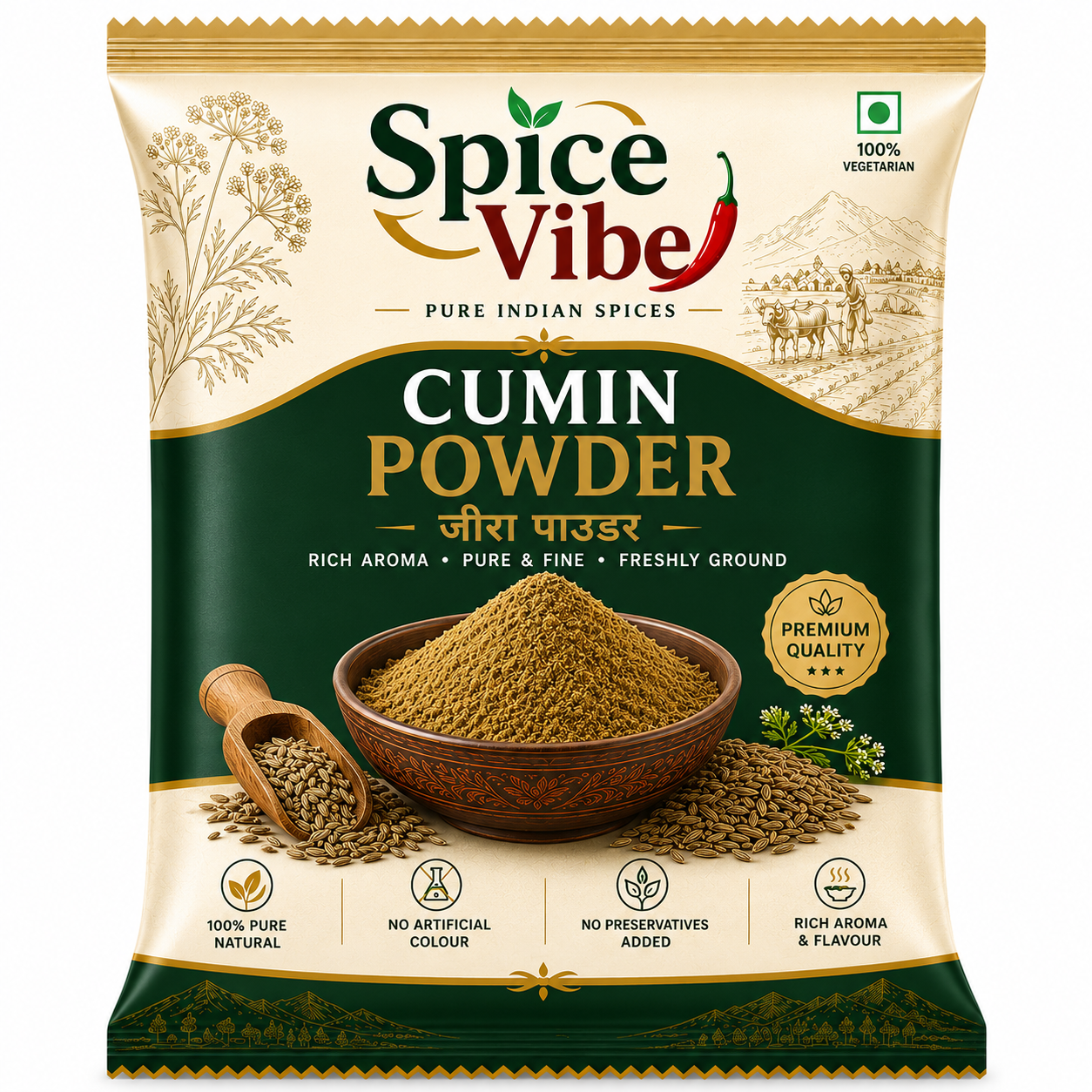 Cumin seeds powder (jeera powder)