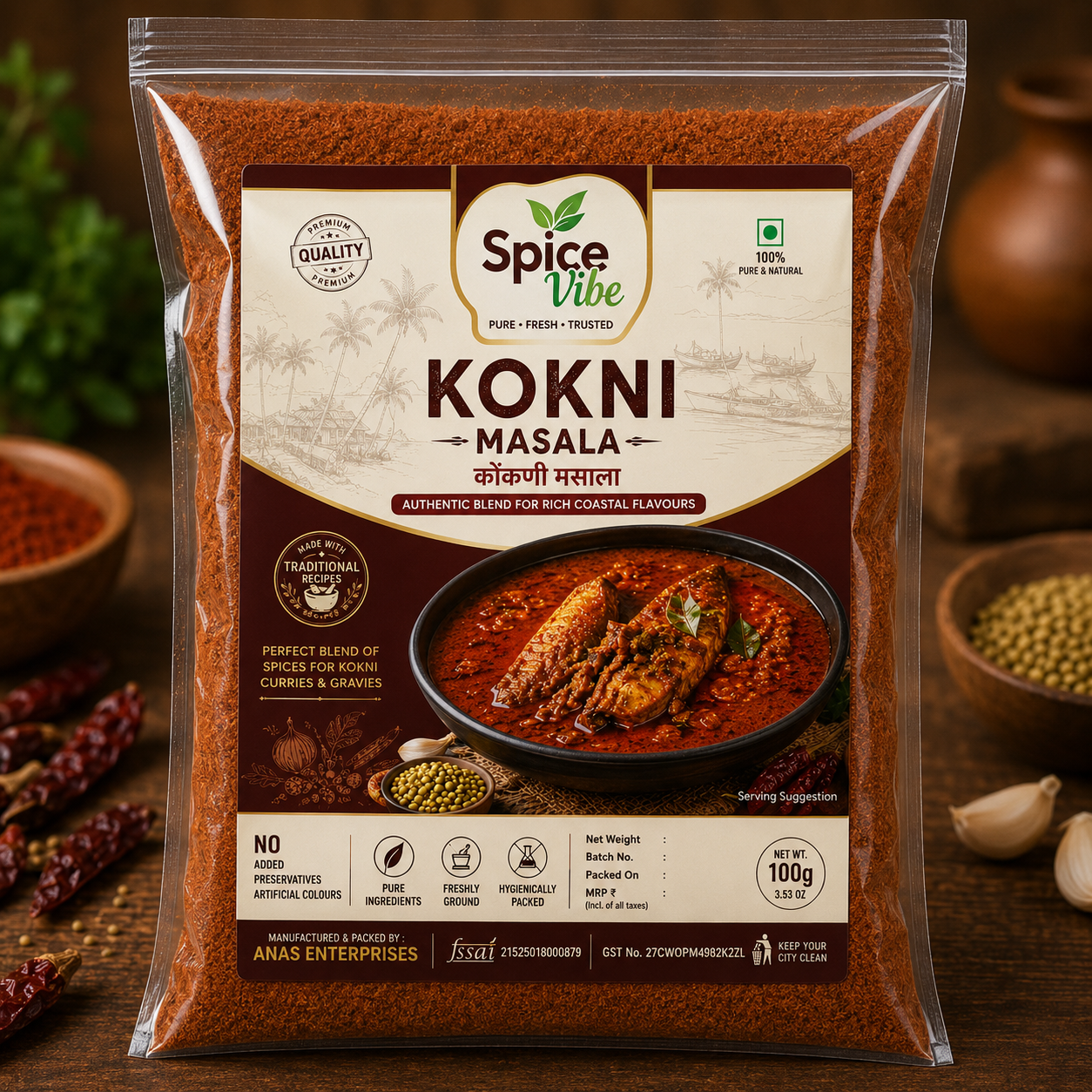 KOKNI MASALA (BEST FOR FISH CURRY )